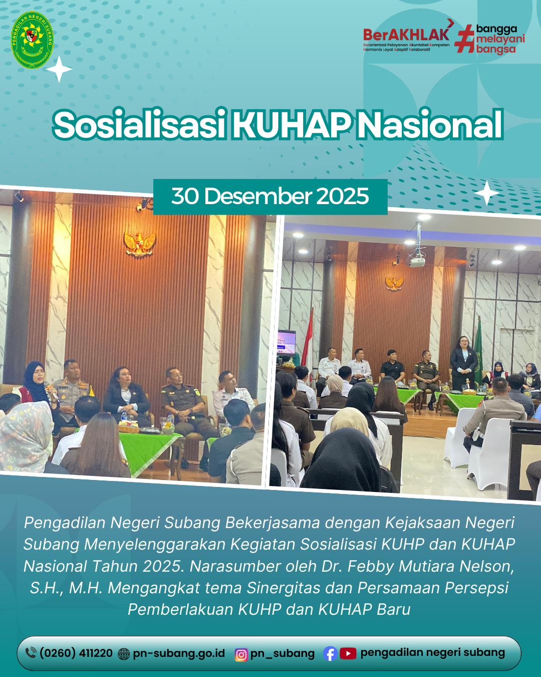 SOSIALISASI KUHAP NASIONAL