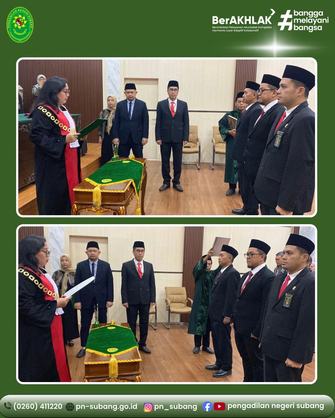 PELANTIKAN PANMUD PERDATA, PANMUD PIDANA DAN PANMUD HUKUM