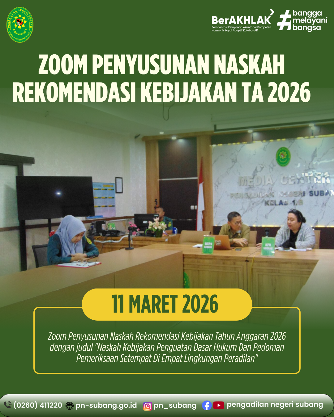 PENYUSUNAN NASKAH REKOMENDASI KEBIJAKAN TA 2026