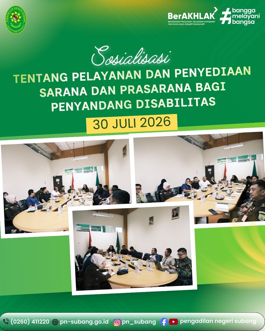 SOSIALISASIKAN PELAYANAN DAN PENYEDIAAN SARANA PRASARANA BAGI PENYANDANG DISABILITAS