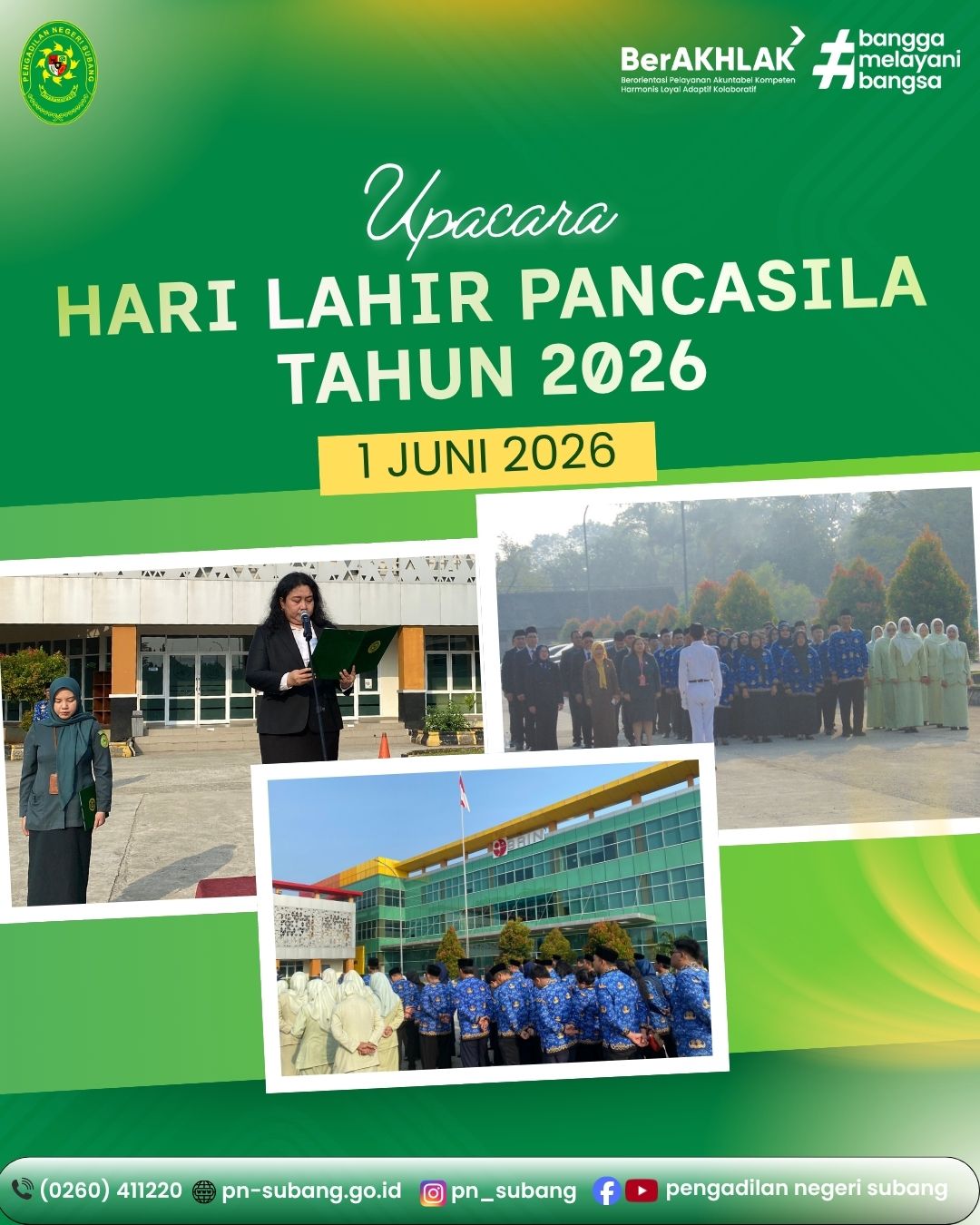 UPACARA PERINGATAN HARI LAHIR PANCASILA 1 JUNI 2026
