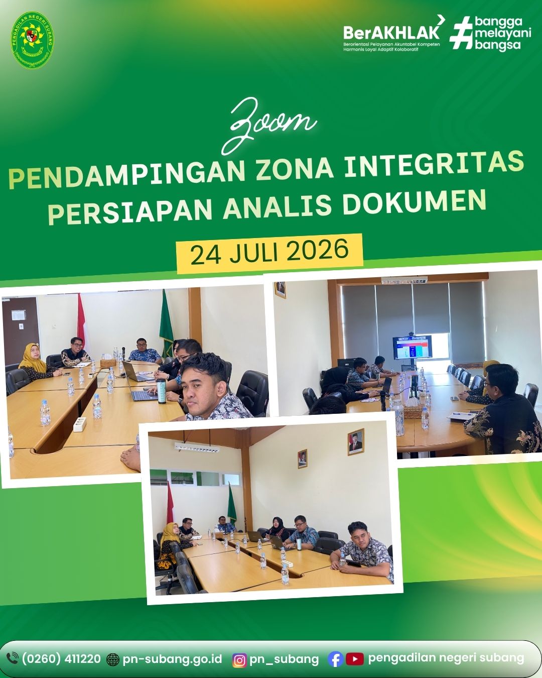 PENDAMPINGAN ZI PERSIAPAN ANALISIS DOKUMEN